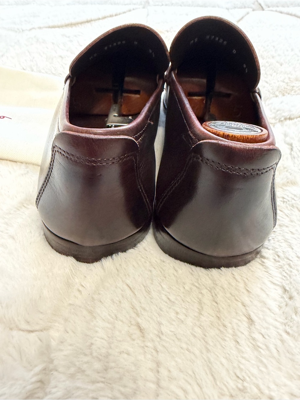 $990 Ferragamo Gancini Parigi Horsebit Brown Leather Loafers 9.5 10.5 - Picture 7 of 11
